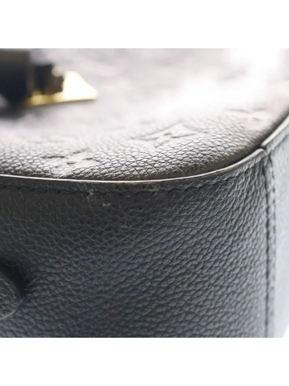 Louis Vuitton Empreinte Saintonge Mini Shoulder Bag Black Leather Gold